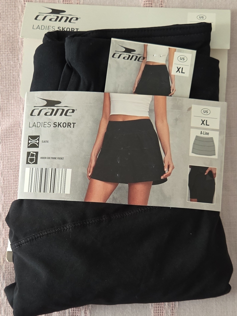 Crane Ladies Skort - Black (XL) BNWT